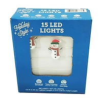 Holiday Style LED Lights, 15 ct, 5.2 ft, Assorted