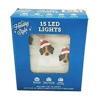 Holiday Style LED Lights, 15 ct, 5.2 ft, Assorted