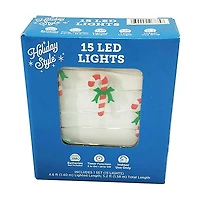 Holiday Style LED Lights, 15 ct, 5.2 ft, Assorted