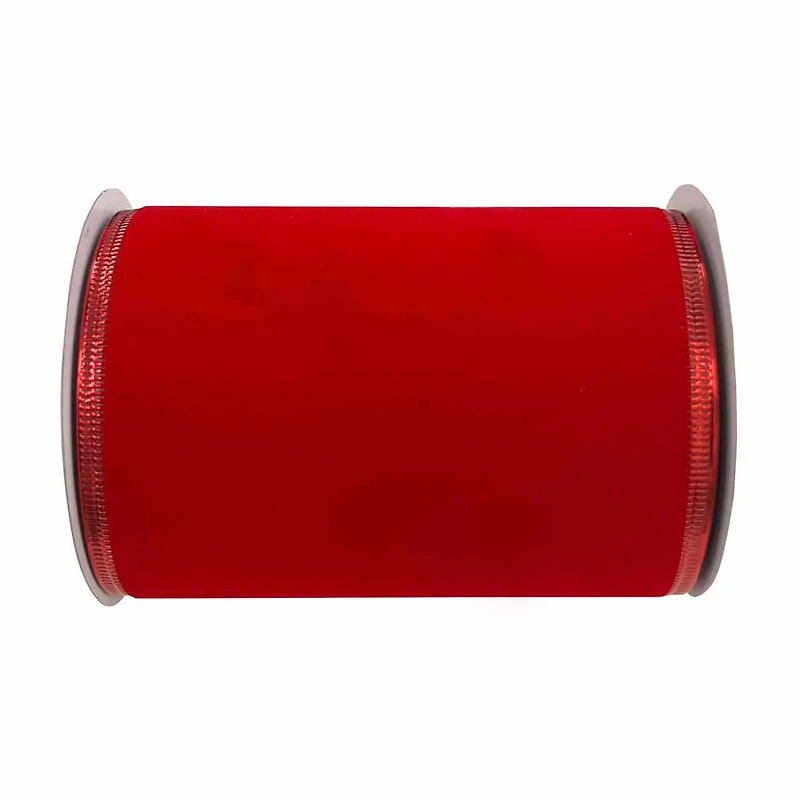 Christmas Traditional Ribbon, 4 in x 12 ft, Assorted