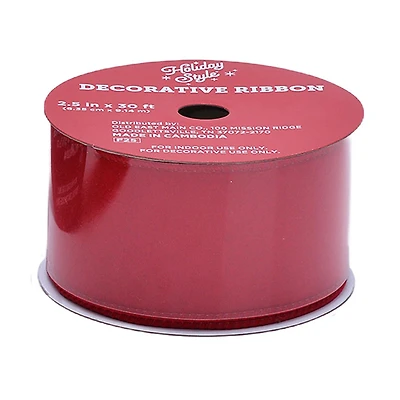 Holiday Style Christmas Decorative Ribbon, Assorted