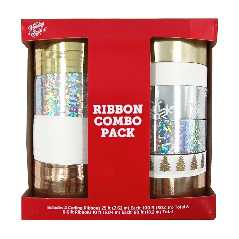 Holiday Style Ribbon Combo Pack, Assorted