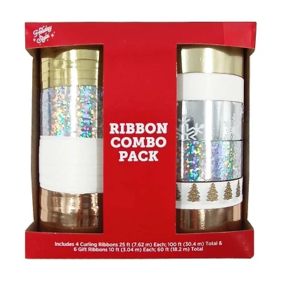 Holiday Style Ribbon Combo Pack, Assorted