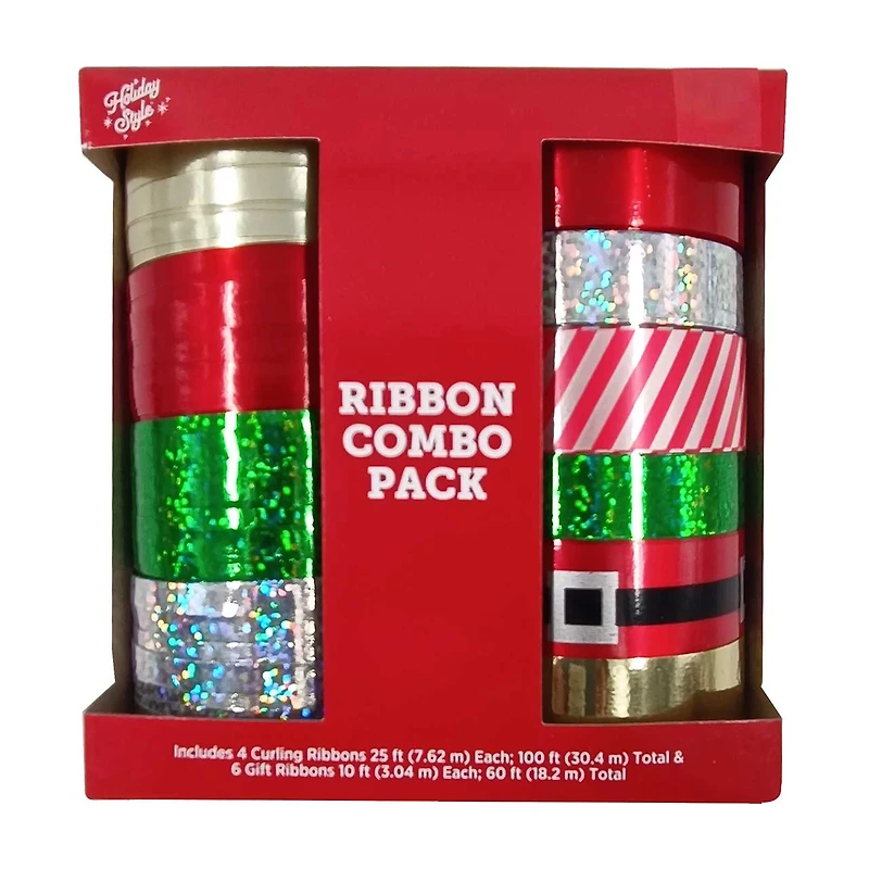 Holiday Style Ribbon Combo Pack, Assorted