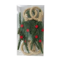 Christmas Pine Napkin Rings, 4 ct