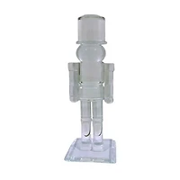 Glass Nutcracker Table Decor, 12 in