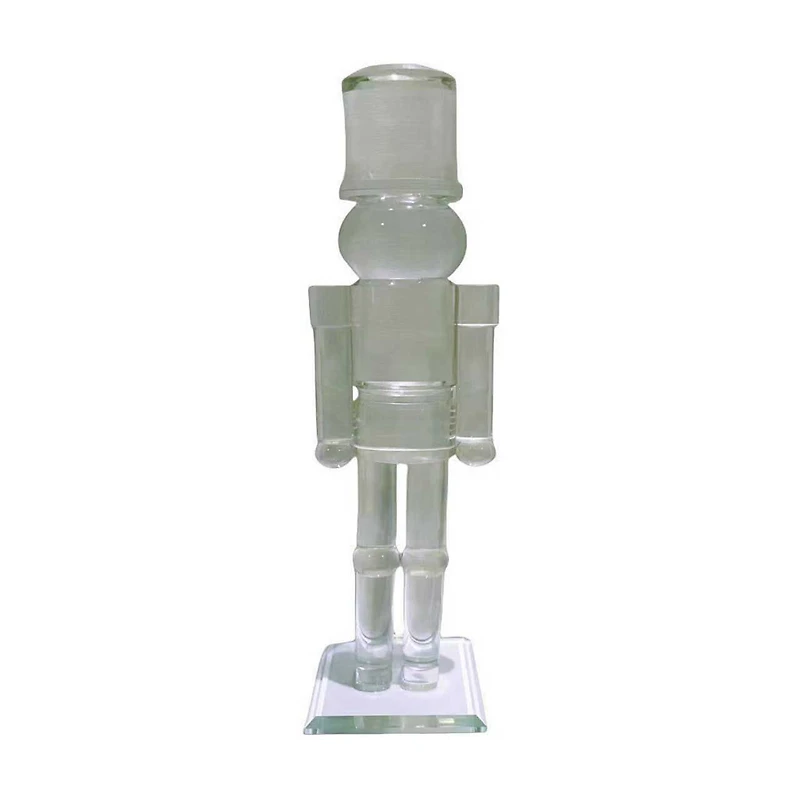 Glass Nutcracker Table Decor, 15 in