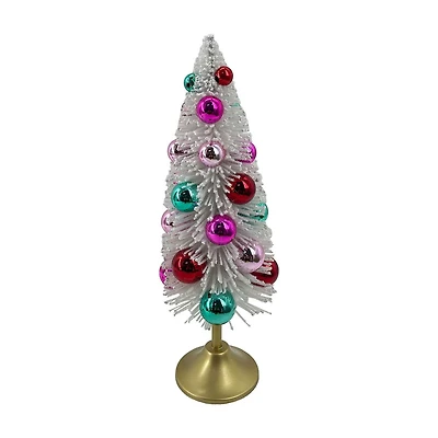 Bottle Brush Ornamental Tree, 12 in, White