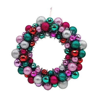 Multi Ornament Christmas Wreath, 19 in