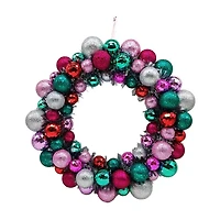 Multi Ornament Christmas Wreath, 19 in