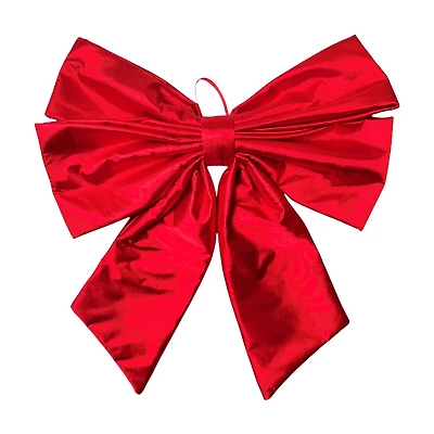Red Puffy Christmas Bow, 18 in