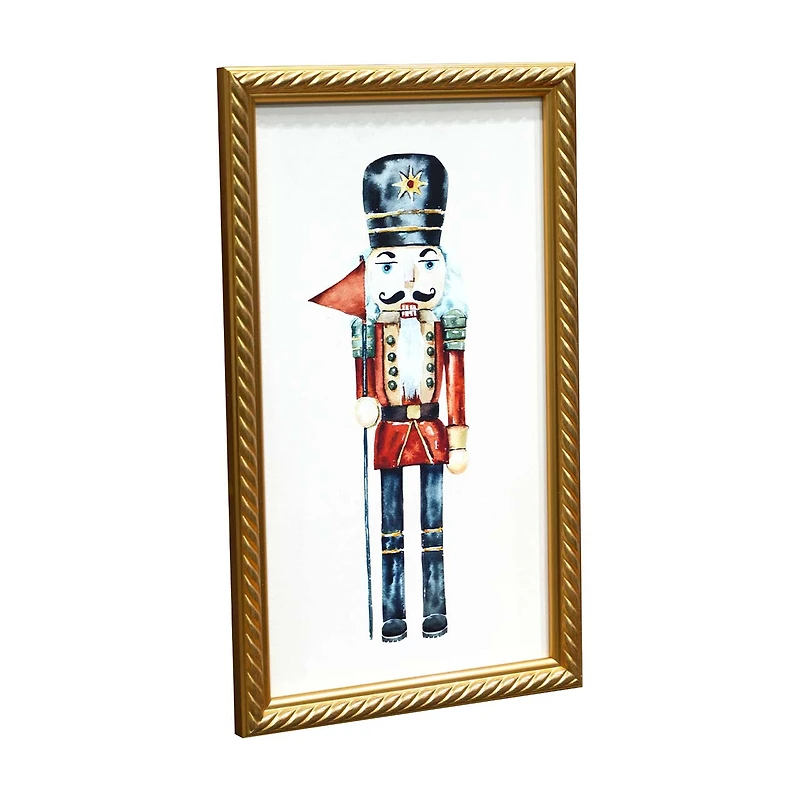 Nutcracker Framed Wall Art, 10 in x 18 in