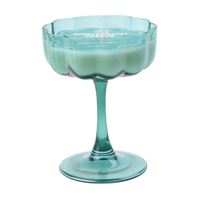 Holiday Style Glass Candle, Wintermint Freeze, 4 oz