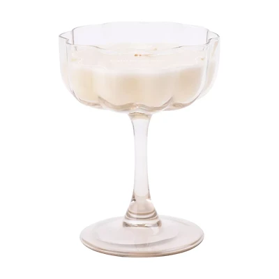 Holiday Style Scented Cream Glass Candle, 4 oz