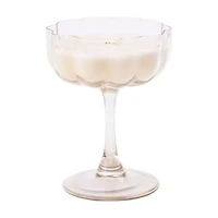 Holiday Style Scented Cream Glass Candle, 4 oz