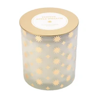 Glass Scented Candle, Festive Apple Wreath, 10 oz