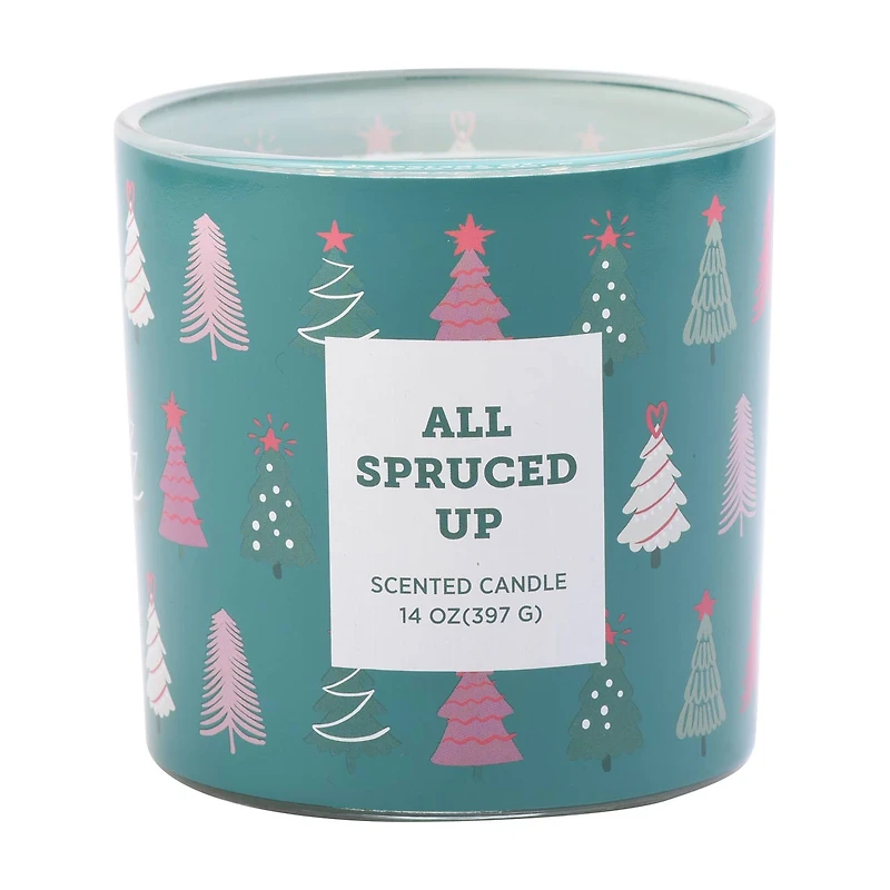 Scented Glass Candle, All Spruced Up, 14 oz