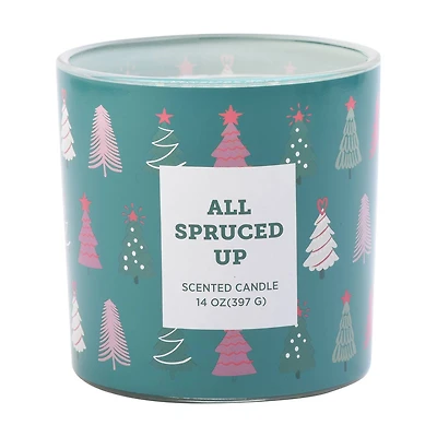 Scented Glass Candle, All Spruced Up, 14 oz