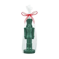 Nutcracker Shaped Candle, Green, 6 in