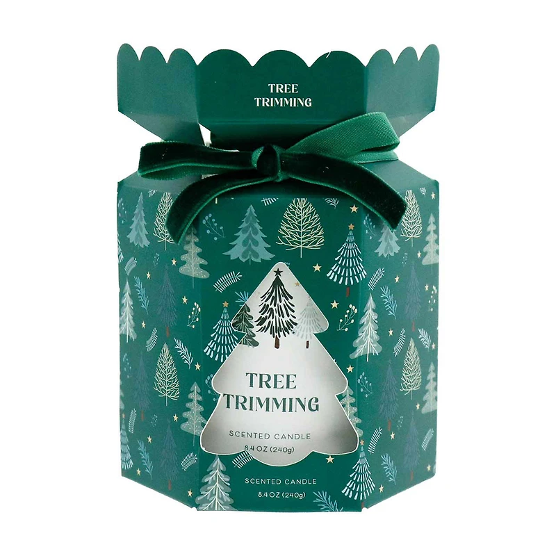 Christmas Scented Candle, Tree Trimming, 8.4 oz