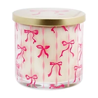 Scented Candle with Printed Bow Decoration, Jingle & Mingle, 14.8 oz