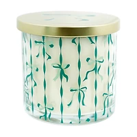 Scented Candle with Bow Print, Winter & Mint Freeze, 14.8 oz