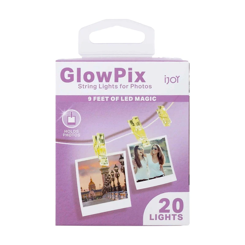 iJoy LED Clip String Lights for Photos, 9 ft
