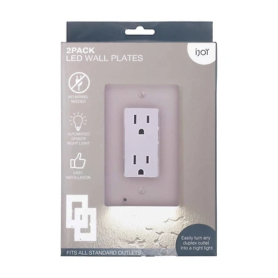 iJoy LED Wall Plates, 2 pk