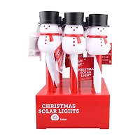 Holiday Style Christmas Snowman Solar Light Stake, 14.75 in