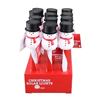Holiday Style Christmas Snowman Solar Light Stake, 14.75 in
