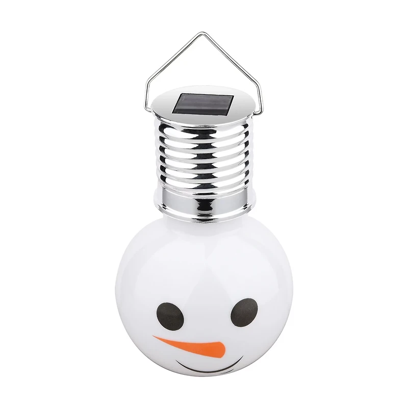 Holiday Style Christmas Solar Snowman Bulb