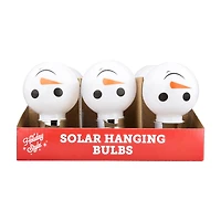 Holiday Style Christmas Solar Snowman Bulb