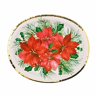 Christmas Joy Oval Plates, 8 ct, 12 in