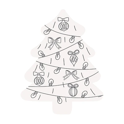 Christmas Tree Shaped Paper Coloring Placemats with Crayons, 8 ct