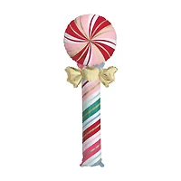 Christmas Fun Peppermint Candy Shaped Giant Foil Balloons, 49 in, 2 ct