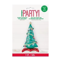 Christmas Tree Shaped Standing Foil Balloon, 50 in