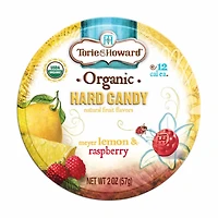 Tori & Howard Organic Hard Candy, Meyer Lemon Raspberry, 2 oz