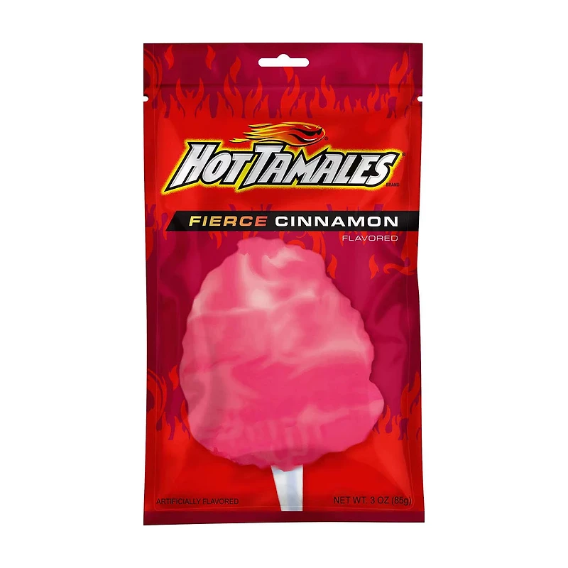 Hot Tamales Cotton Candy, Fierce Cinnamon, 3 oz