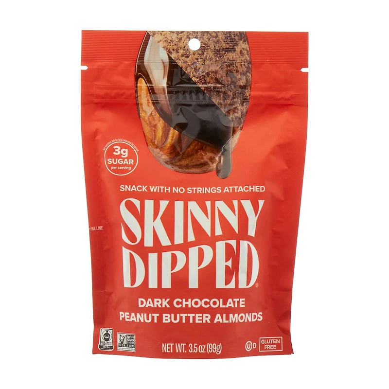 Skinny Dipped Dark Chocolate Peanut Butter Almonds, 3.5 oz