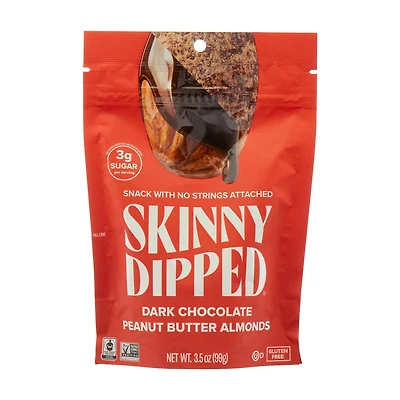 Skinny Dipped Dark Chocolate Peanut Butter Almonds, 3.5 oz