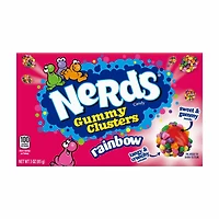 NERDS Gummy Clusters, Candy, Rainbow, Crunchy and Gummy, 3 oz