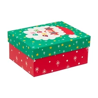 Christmas Print Hotstamp Gift Box, Small