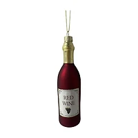 Glass Red Wine Christmas Ornament