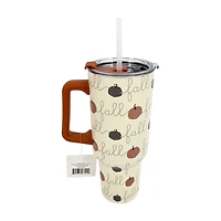 Fall Stainless-Steel Travel Cup with Handle, 40 oz, Assorted Designs