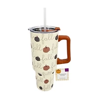 Fall Stainless-Steel Travel Cup with Handle, 40 oz, Assorted Designs