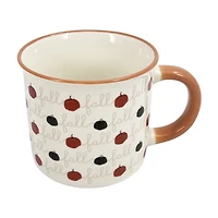 "Fall" Pumpkins Ceramic Mug, 12 oz