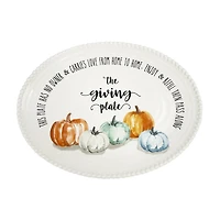 Ceramic Giving Plate, 14 in
