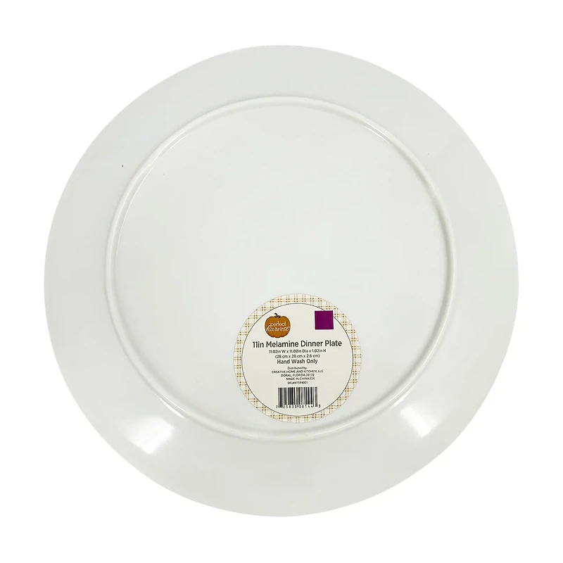 "Fall" Pumpkins Melamine Dinner Plate, 11 in