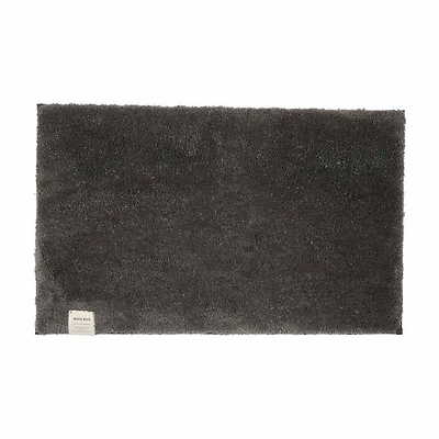 Medium Gray Bath Rug, 21 in x 34 in