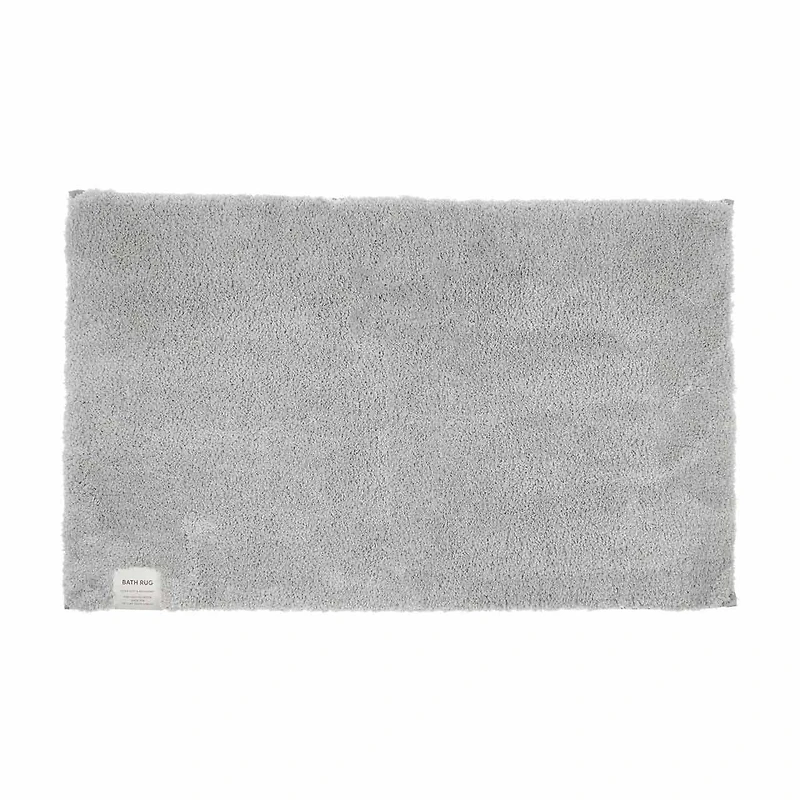 Light Gray Bath Rug, 21 in x 34 in